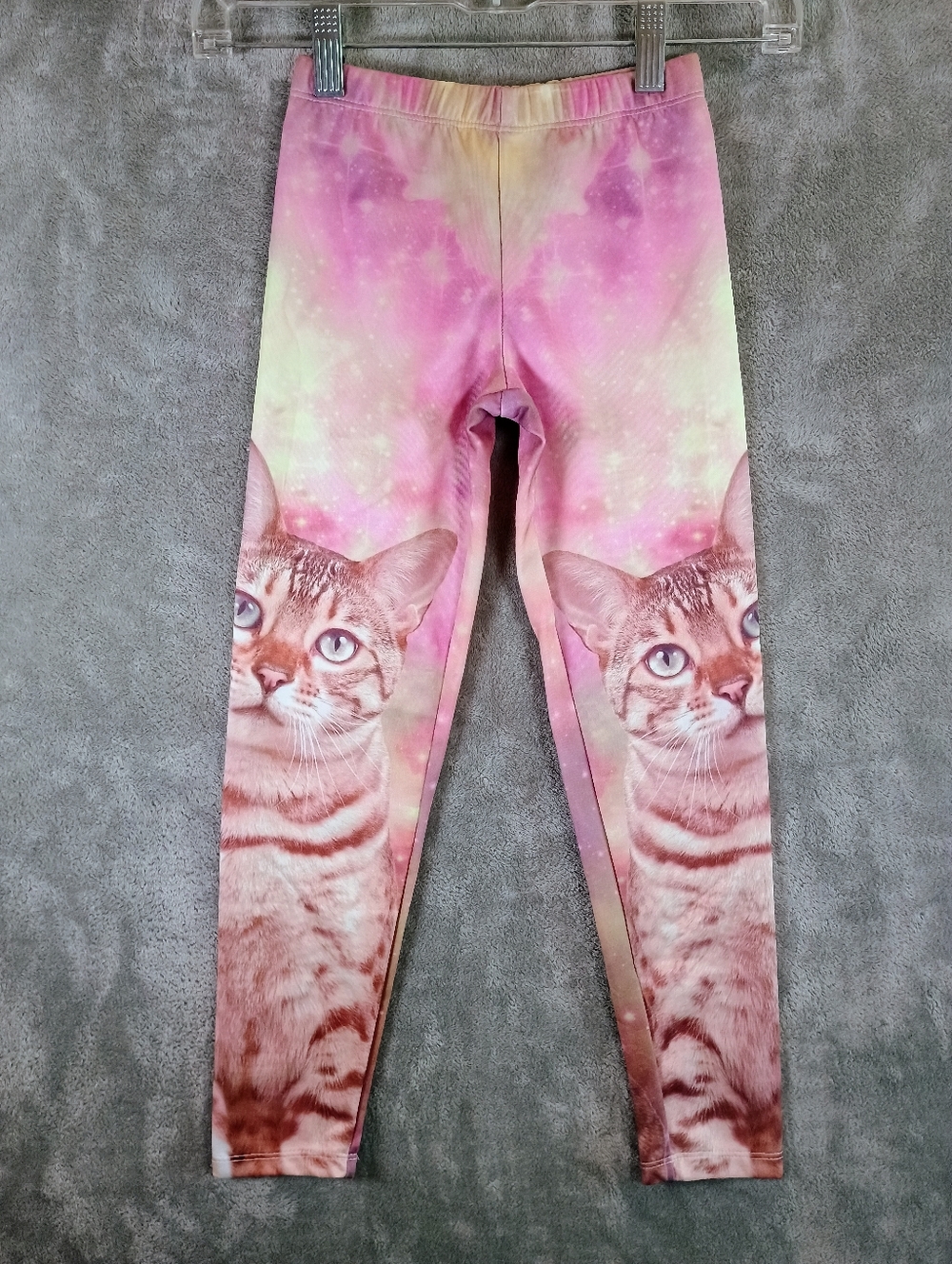 L.O.L. Vintage Pink Cat Design Leggings/Sleep Pants Girls Size Small